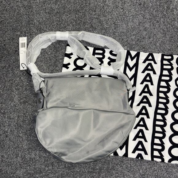 NEW Marc Jacobs Rock Grey Preppy Nylon Mini Messenger Bag Crossbody - Picture 6 of 6
